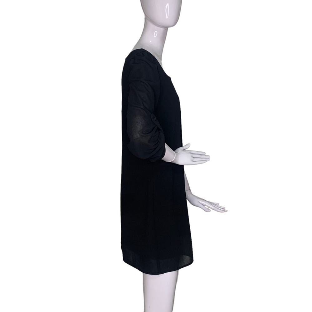 Speechless Dress Sheer Sleeve Full Lining Body Pullover Black Size S - Picture 8 of 9